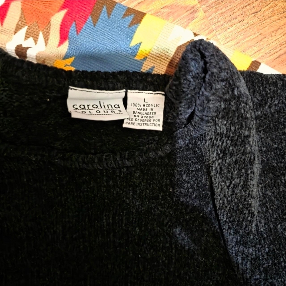 Trendy Multicolor Patterned And Black Sweatshirt … - image 2